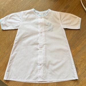 Kids White gown with Dog Embroidery